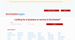 Desktop Screenshot of dorchesterpages.co.uk