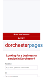 Mobile Screenshot of dorchesterpages.co.uk